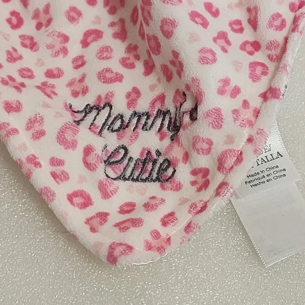 Child of Mine Carter's Pink Leopard Kitty Cat Plush Rattle Mommy's Cutie 12
